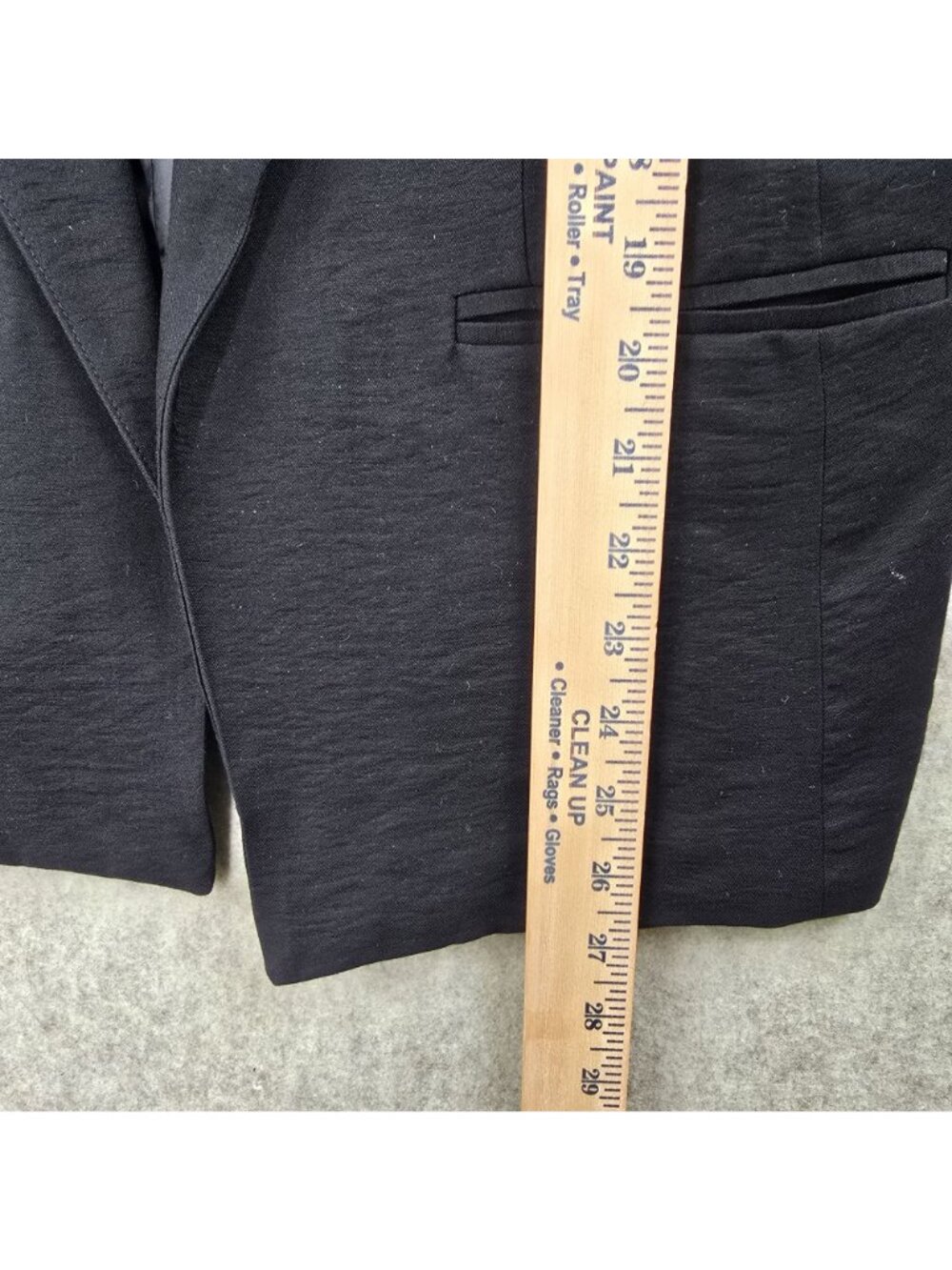Lauren Conrad Womens Black Bell Sleeve Blazer Size 16 Rayon Blend - Picture 7 of 8